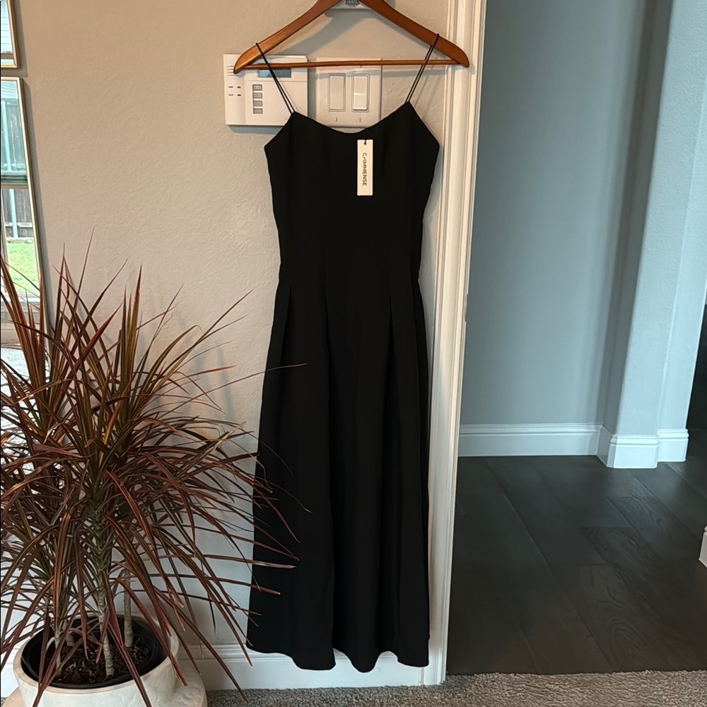 NWT Commense Black Spaghetti Strap Maxi Dress for Cocktail beautiful!